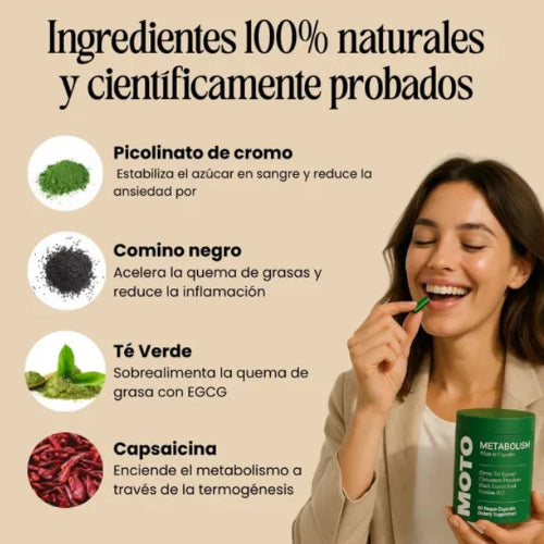 ¿No logras bajar de peso? MOTO activa tu metabolismo