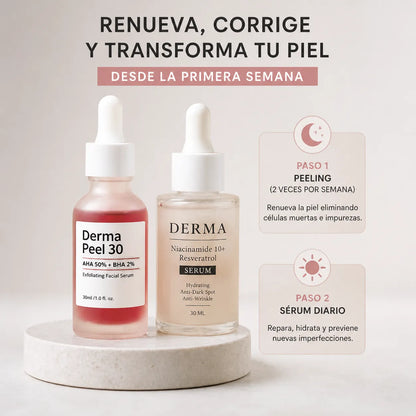 Reset kit DermaSkin |Peeling+Niacinamida