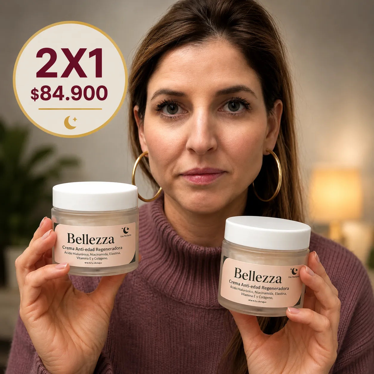 Bellezza Crema Facial anti edad