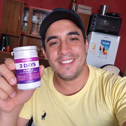 Polvo Limpiador Dental Morado 1ud Para P