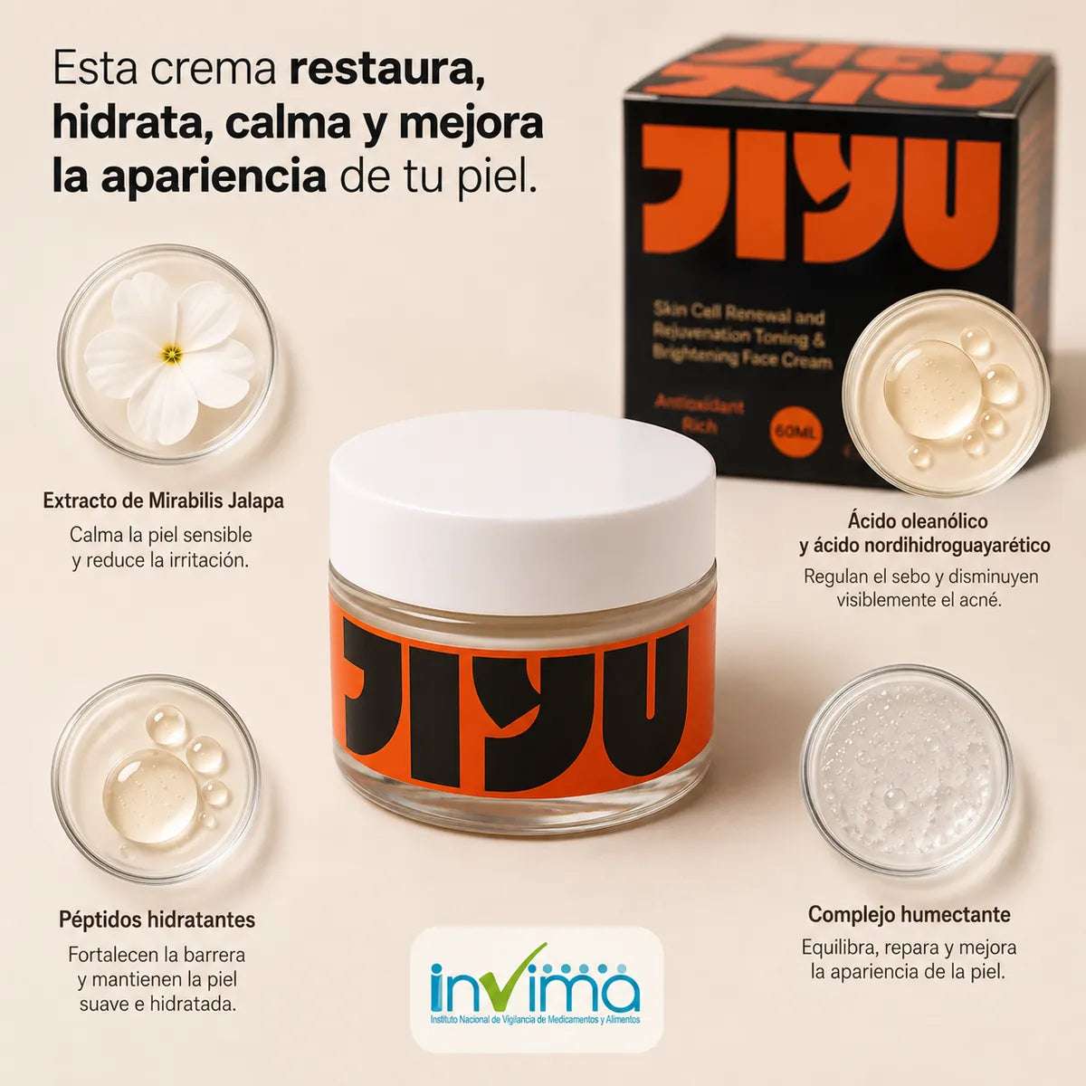 Visual de ingredientes JIYU