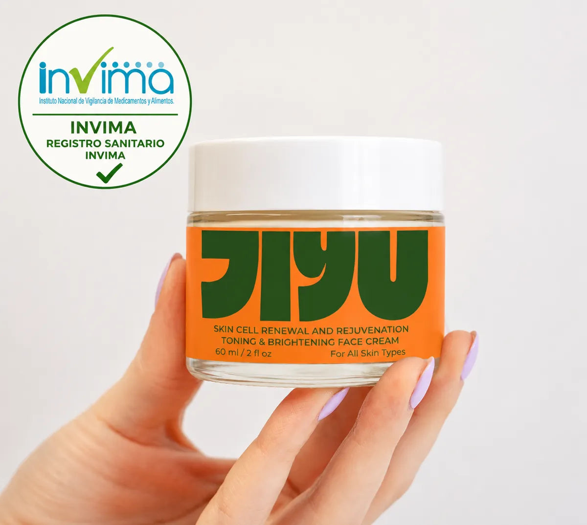 Visual de la landing de JIYU Skin Cell Face Cream